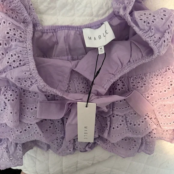 Mable ruffle purple tank - Picture 5 of 6